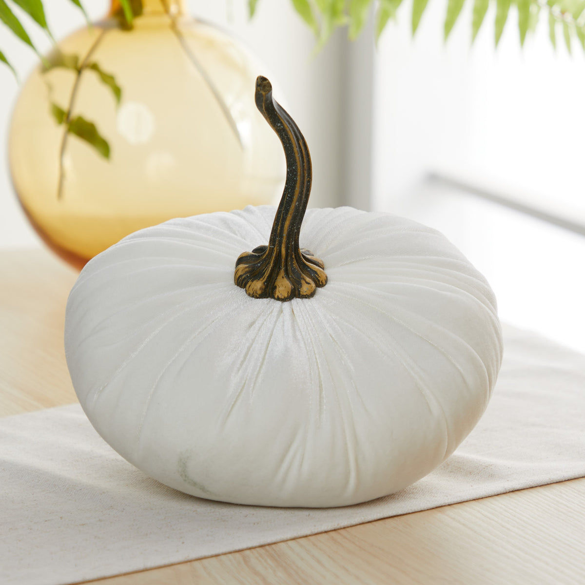 Extra Large Velvet Pumpkin - Ivory– Your Heart's Content