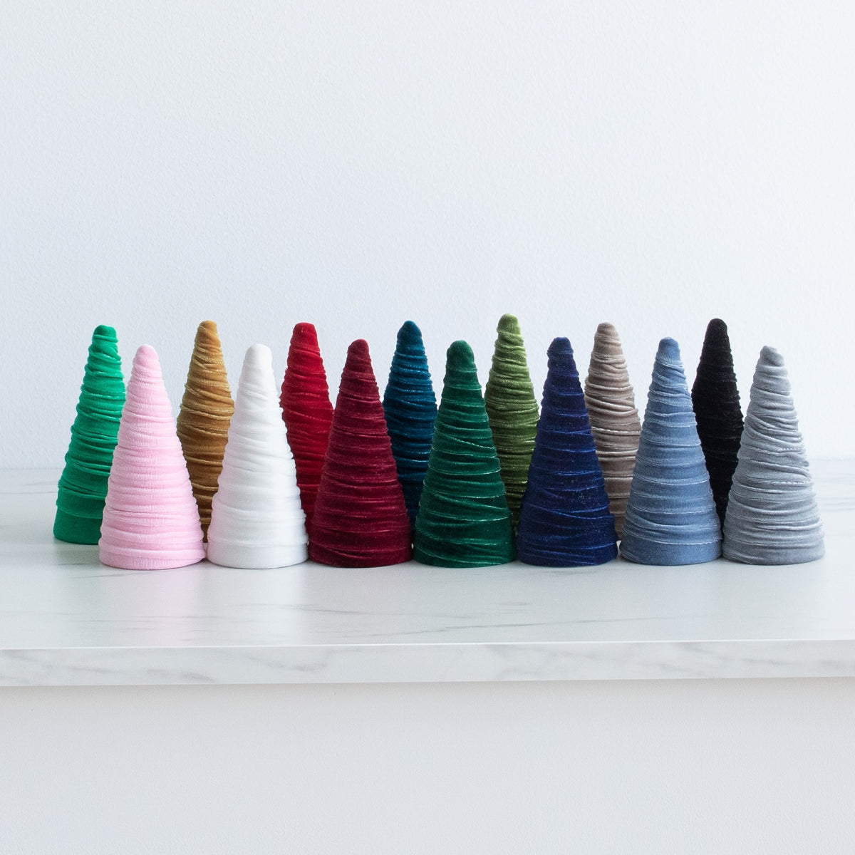 Velvet Cones - Small Unique Centerpiece Holidays, Year Round, Shelf Si ...